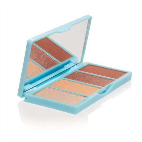 NEW BELLAPIERRE COSMETICS ultra glow highlighting & bronzing palette in white - Picture 2 of 5
